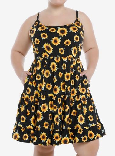 Plus size fashion sunflower skirt