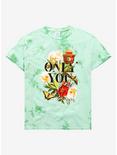 Smokey Bear Only You Floral Tie-Dye Women's T-Shirt - BoxLunch Exclusive, SAGE, hi-res