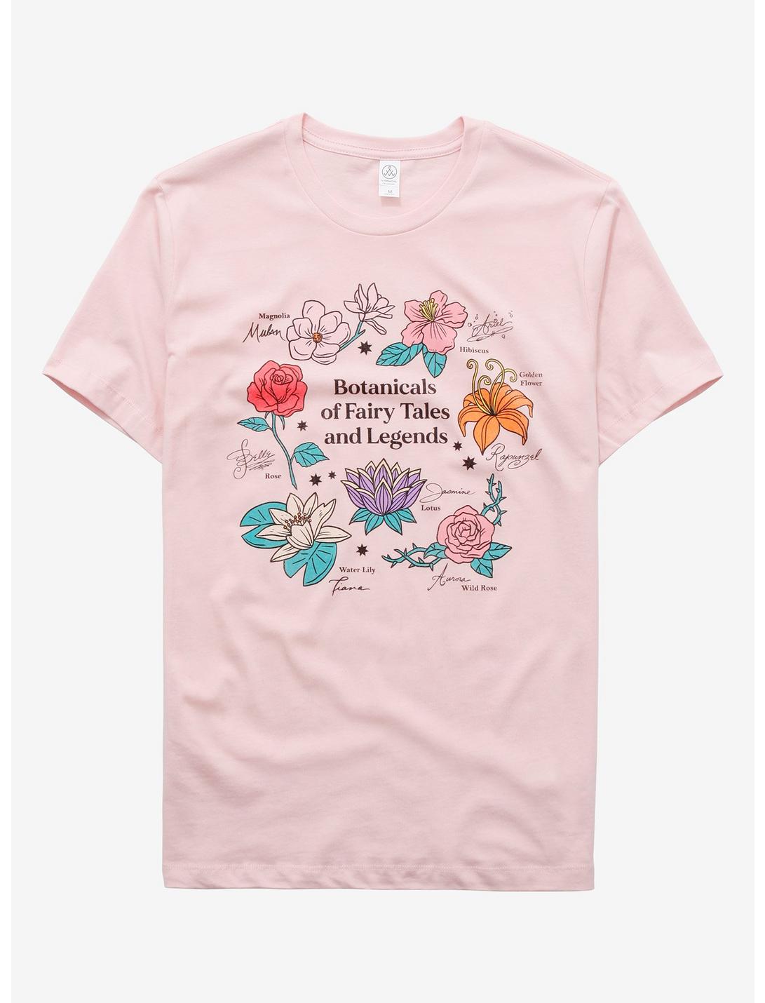 Disney Princess Botanicals of Fairy Tales and Legends Women's T-Shirt - BoxLunch Exclusive, LILAC, hi-res