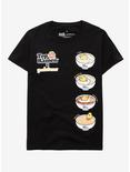 Top Ramen x Gudetama Bowls Women's T-Shirt - BoxLunch Exclusive, NAVY, hi-res