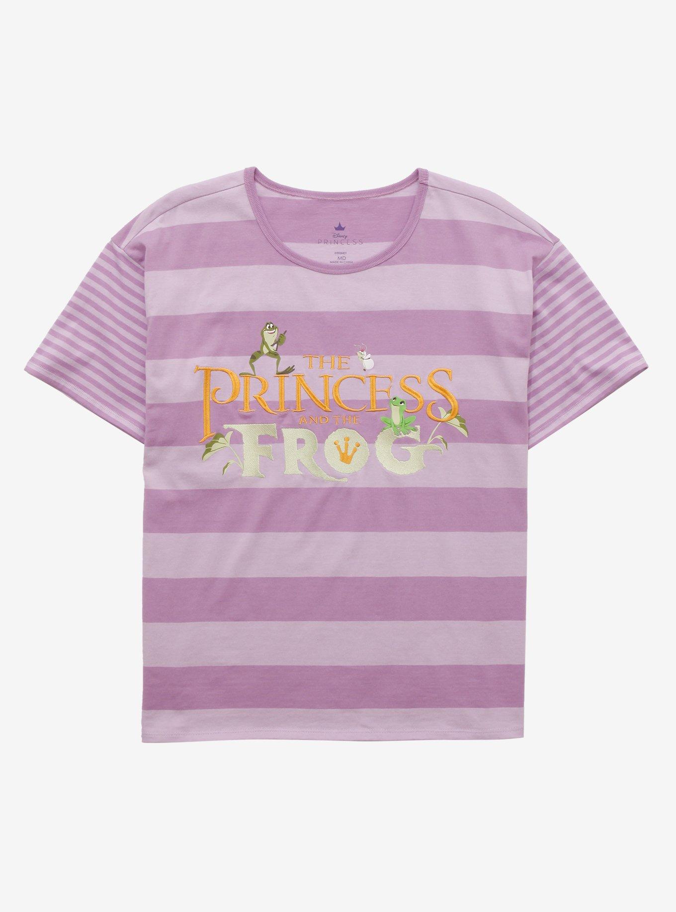 Disney The Princess and the Frog Striped Logo Women's T-Shirt