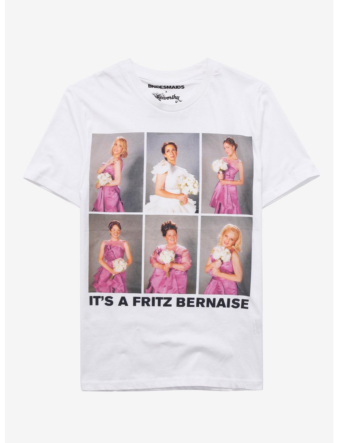 Cakeworthy Bridesmaids It's a Fritz Bernaise Women's T-Shirt - BoxLunch Exclusive, WHITE, hi-res