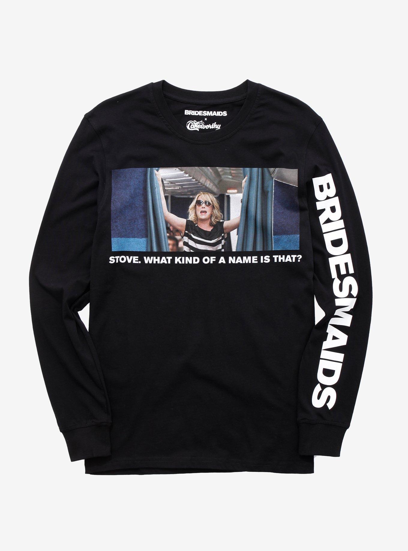 Cakeworthy Bridesmaids Stove Women's Long Sleeve T-Shirt - BoxLunch Exclusive, BLACK, hi-res