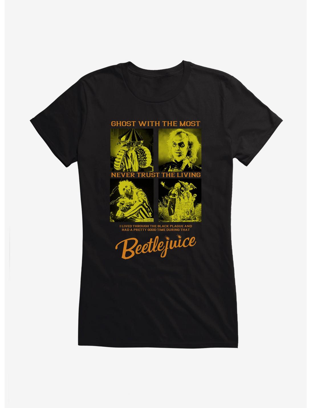 Beetlejuice Ghost With The Most Girls T-Shirt, BLACK, hi-res