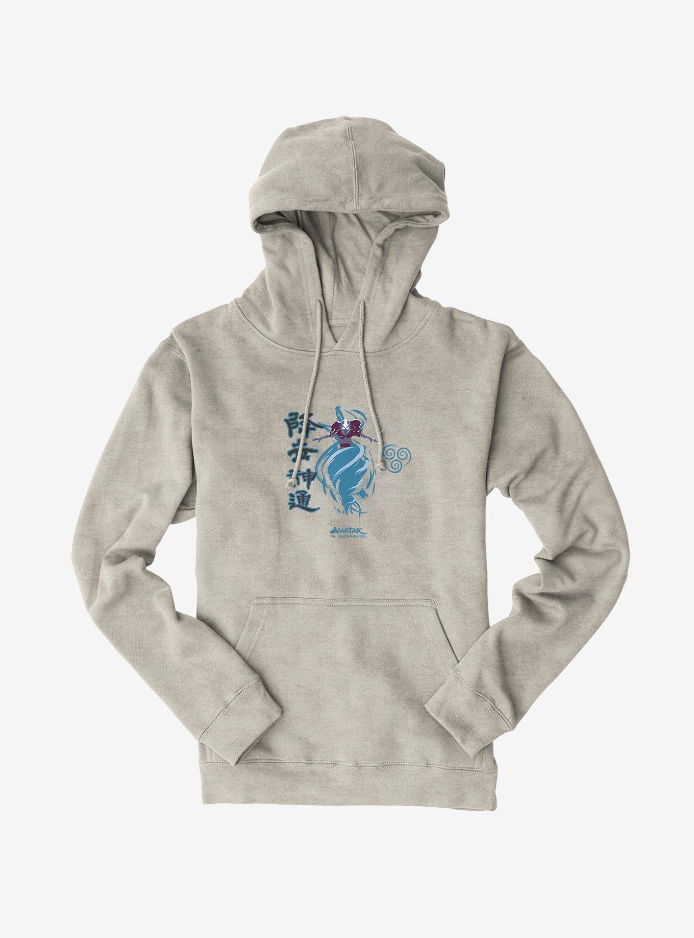 Avatar: The Last Airbender Aang Avatar State Hoodie, OATMEAL HEATHER, hi-res