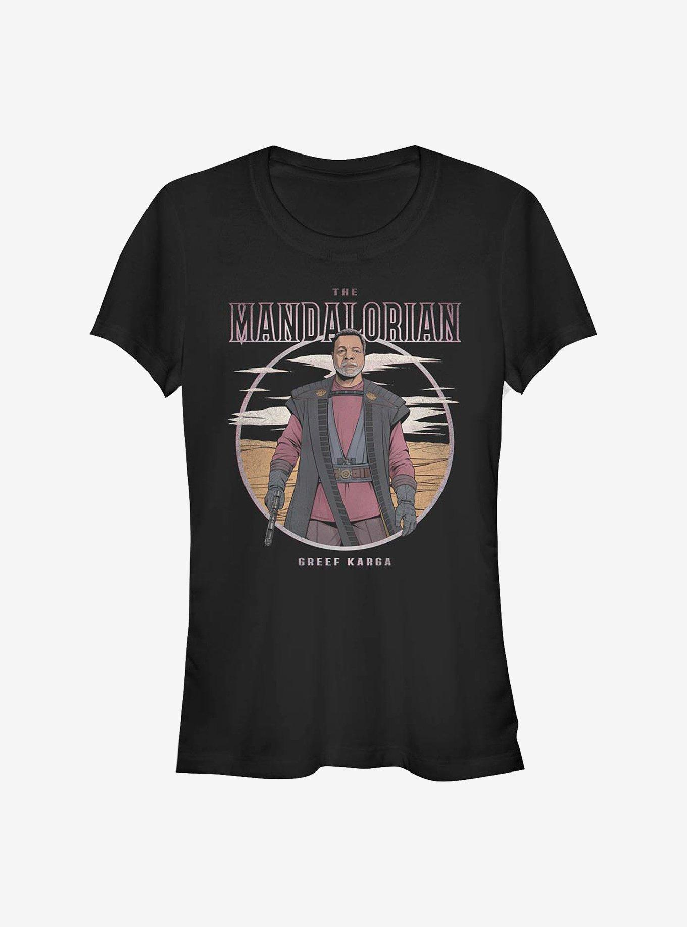 Star Wars The Mandalorian Greef Karga Portrait Girls T-Shirt, BLACK, hi-res