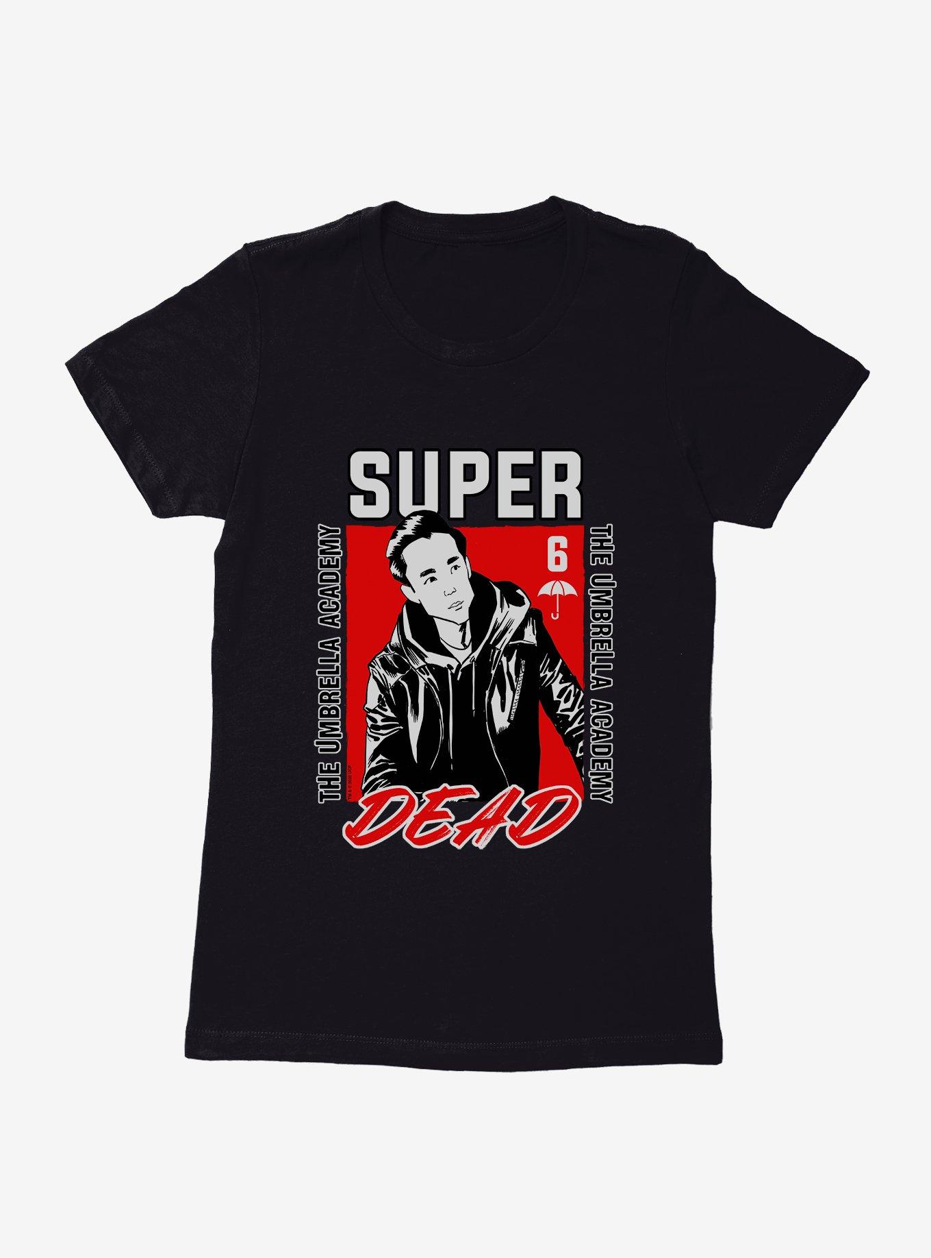 The Umbrella Academy Super Dead Womens T-Shirt, BLACK, hi-res