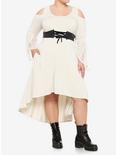 Ivory & Lace Cold Shoulder Hi-Low Dress Plus Size