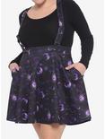 Purple Celestial Suspender Skirt Plus Size, CELESTIAL, hi-res