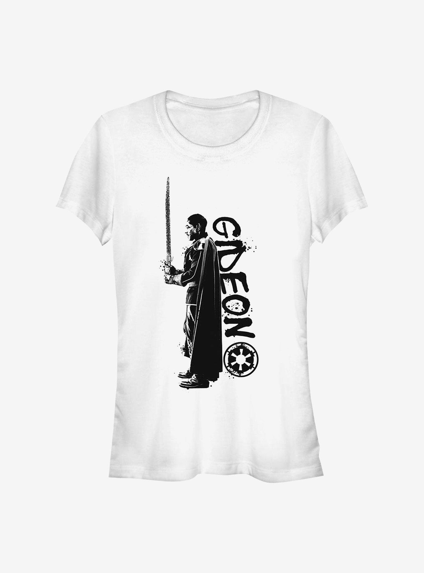 Star Wars The Mandalorian Gideon Splatter Girls T-Shirt, WHITE, hi-res