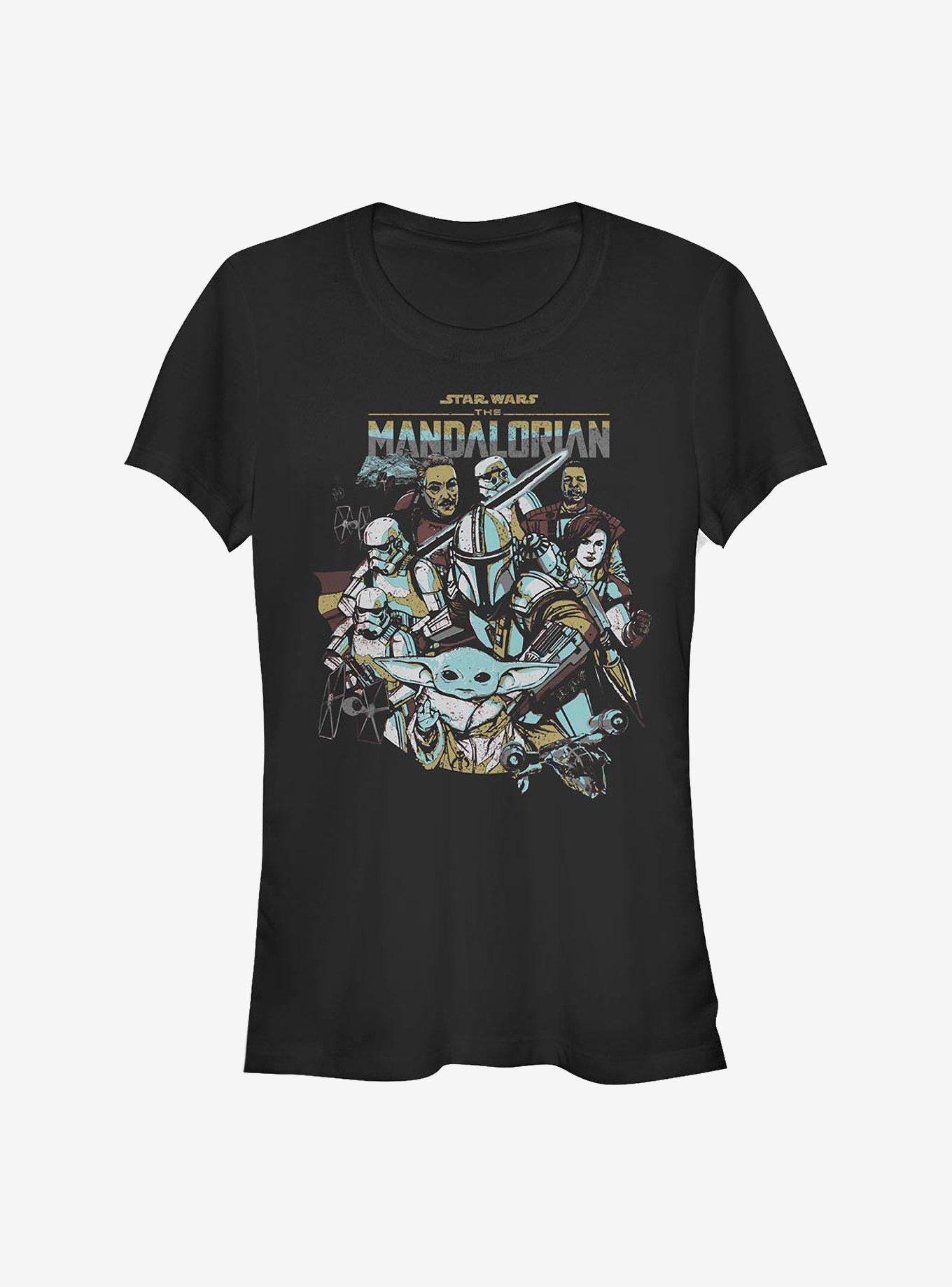 Star Wars The Mandalorian Main Characters Girls T-Shirt, , hi-res