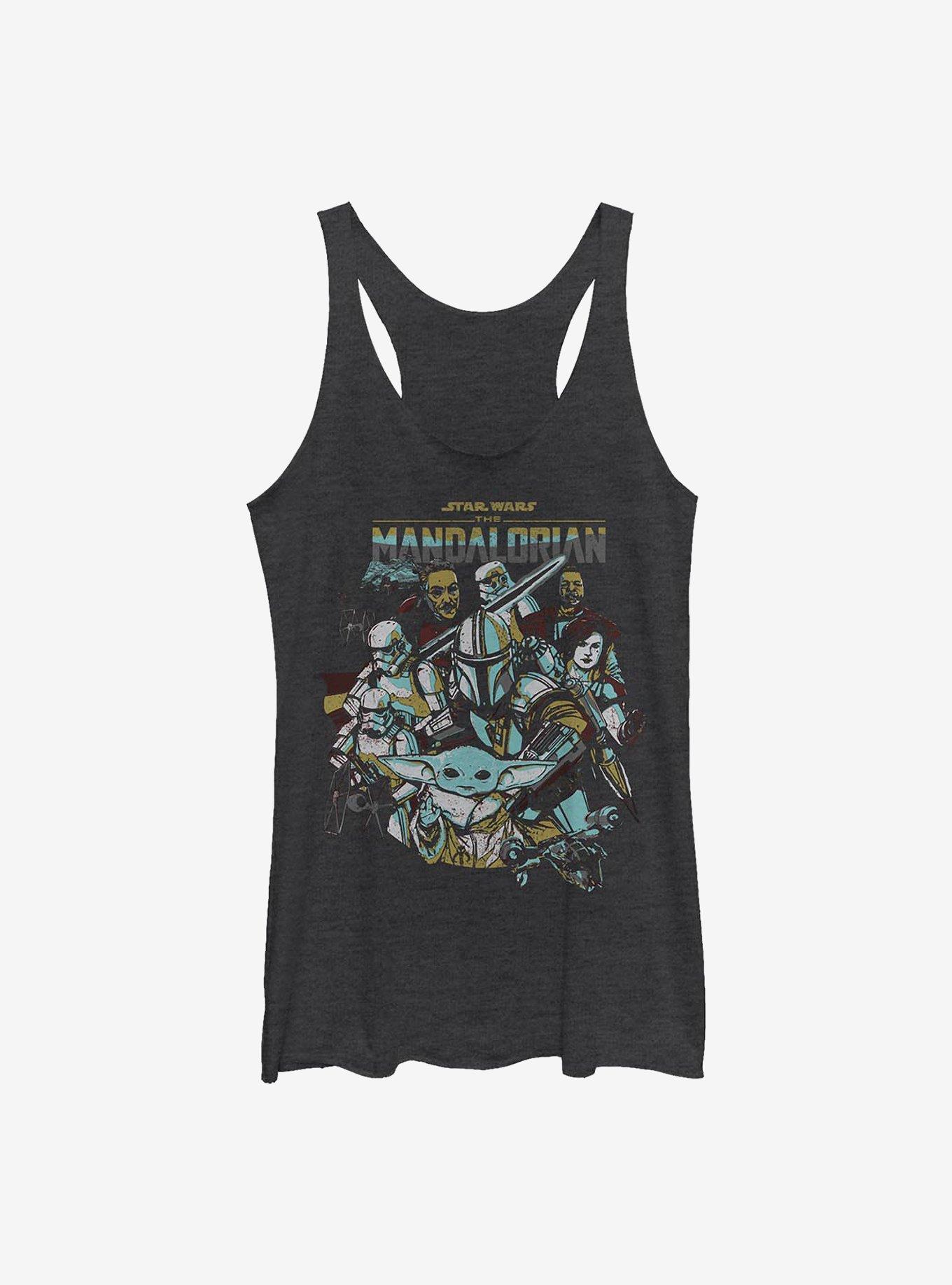 Star Wars The Mandalorian Main Characters Girls Tank, , hi-res