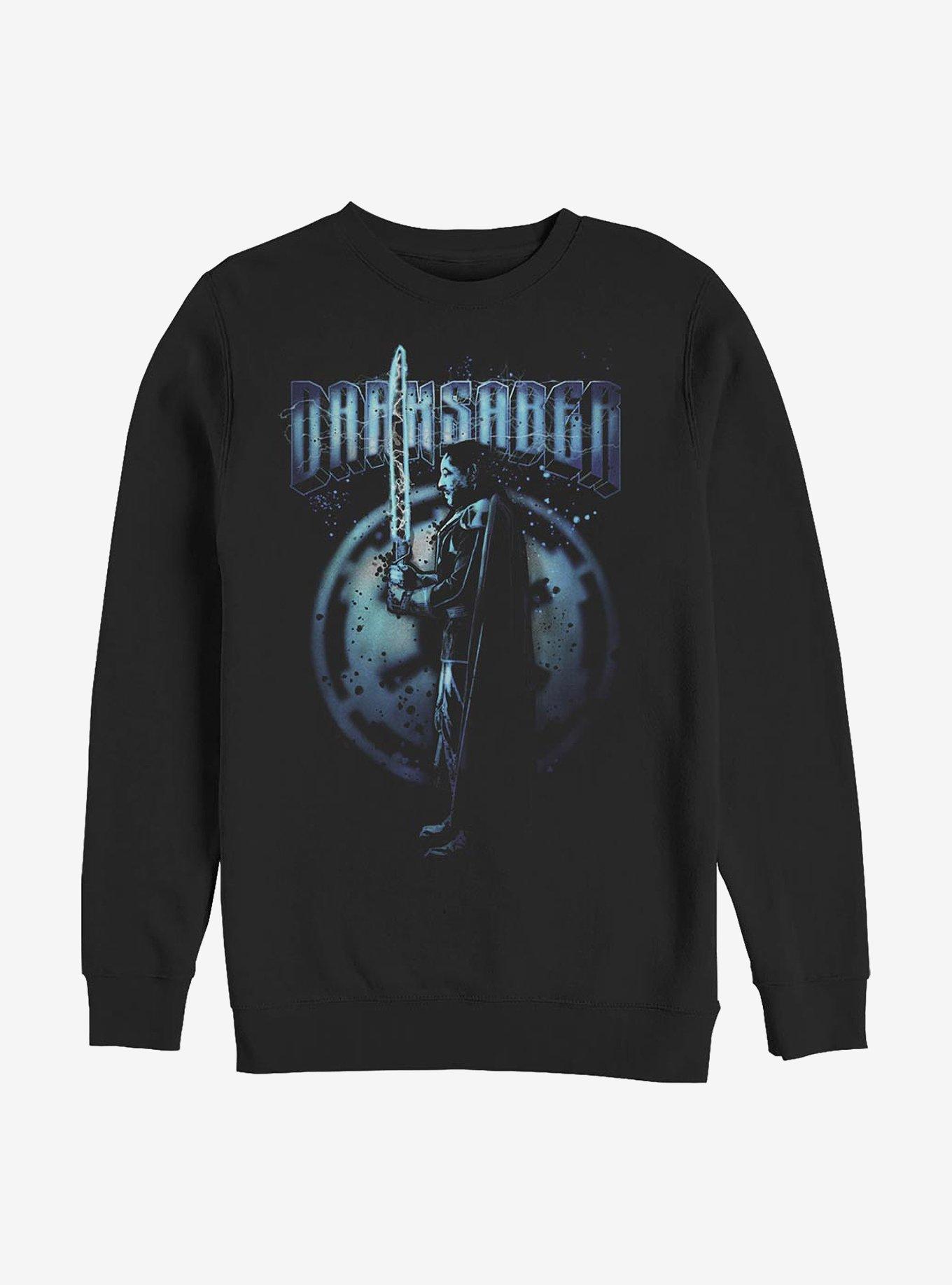 Star Wars The Mandalorian Darksaber Crew Sweatshirt, BLACK, hi-res