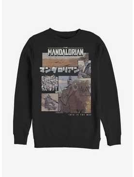 Star Wars The Mandalorian Mando Comic Crew Sweatshirt, , hi-res
