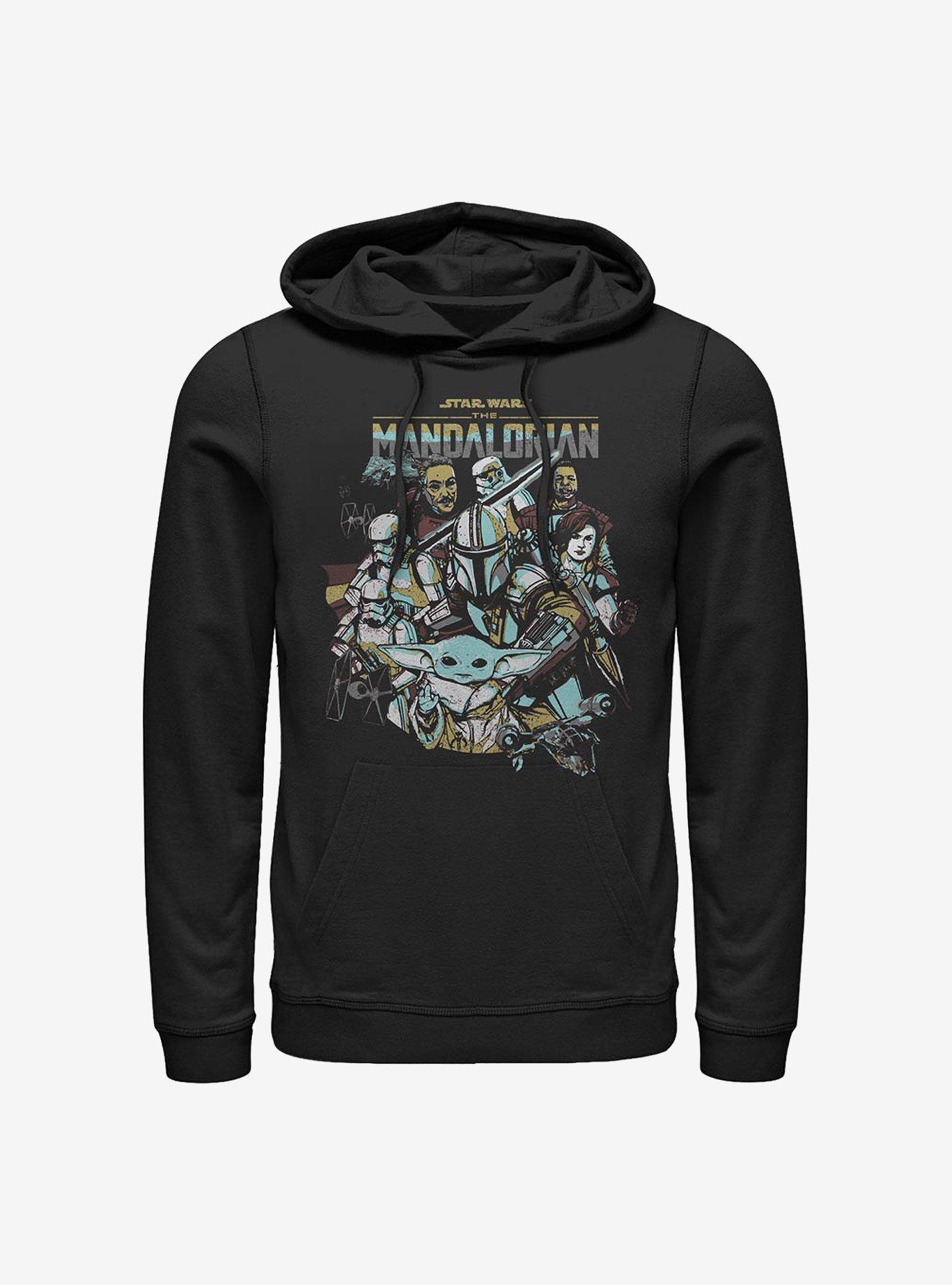 Star Wars The Mandalorian Main Characters Hoodie, , hi-res