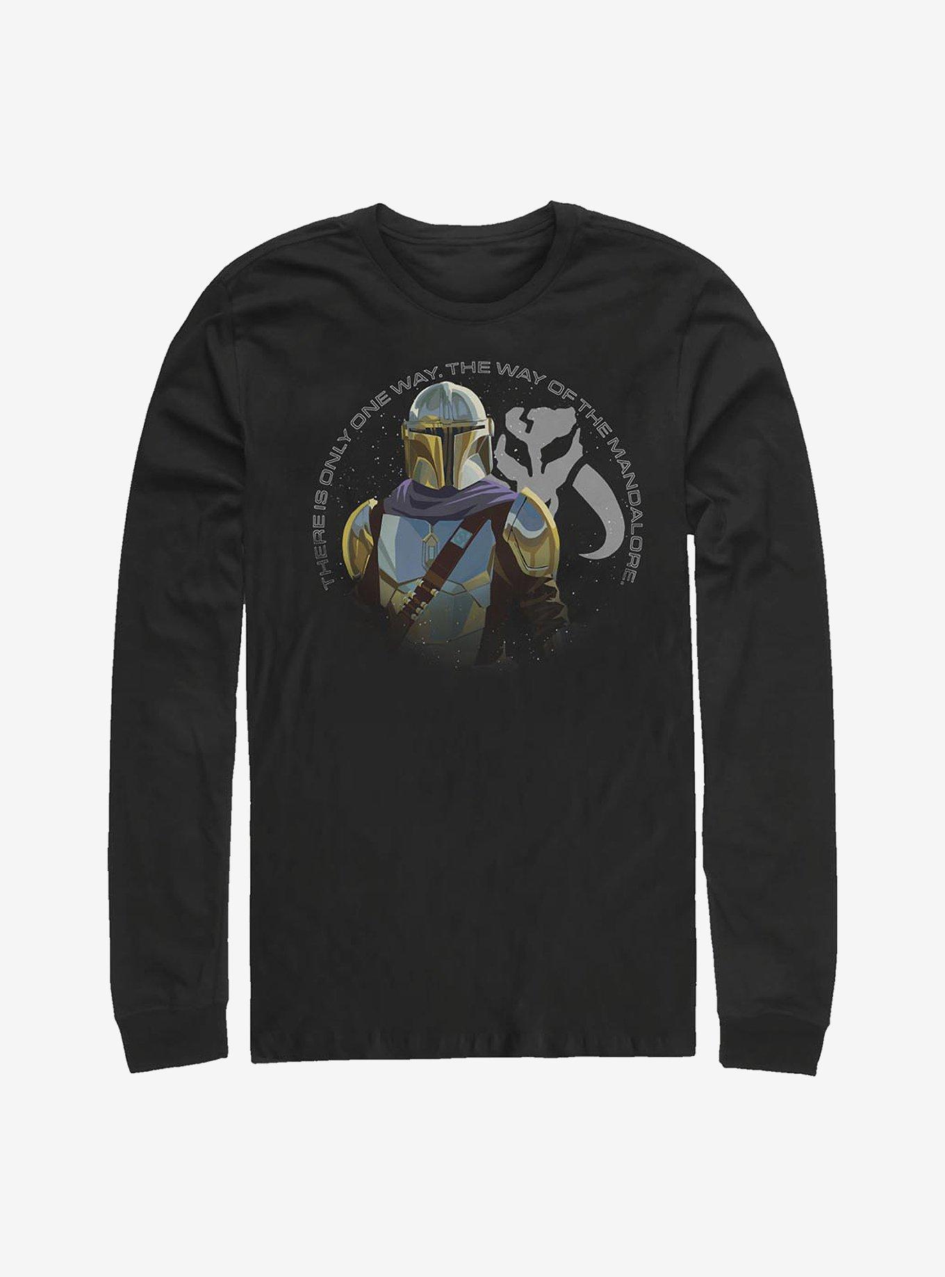 Star Wars The Mandalorian The Mandalore Way Long-Sleeve T-Shirt, BLACK, hi-res