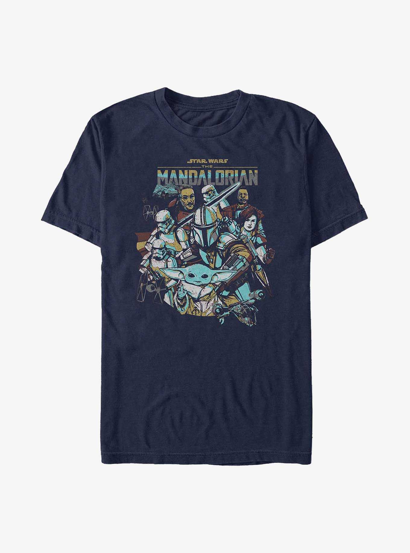 Star Wars The Mandalorian Main Characters T-Shirt, , hi-res