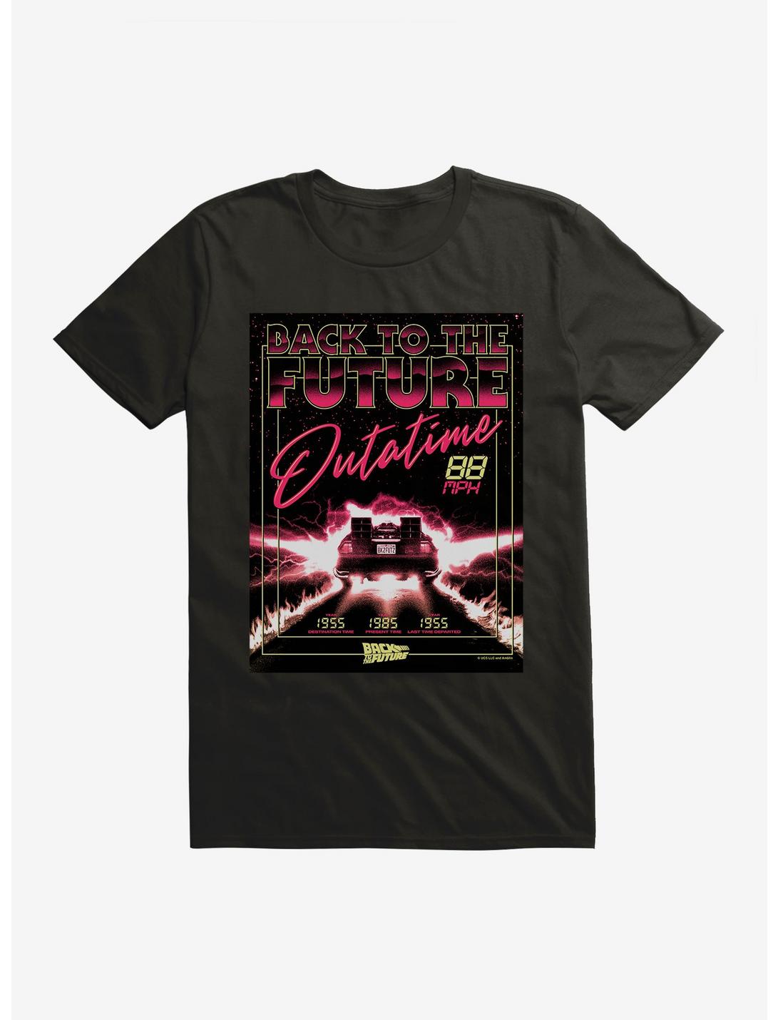 Back To The Future Out A Time T-shirt, BLACK, hi-res