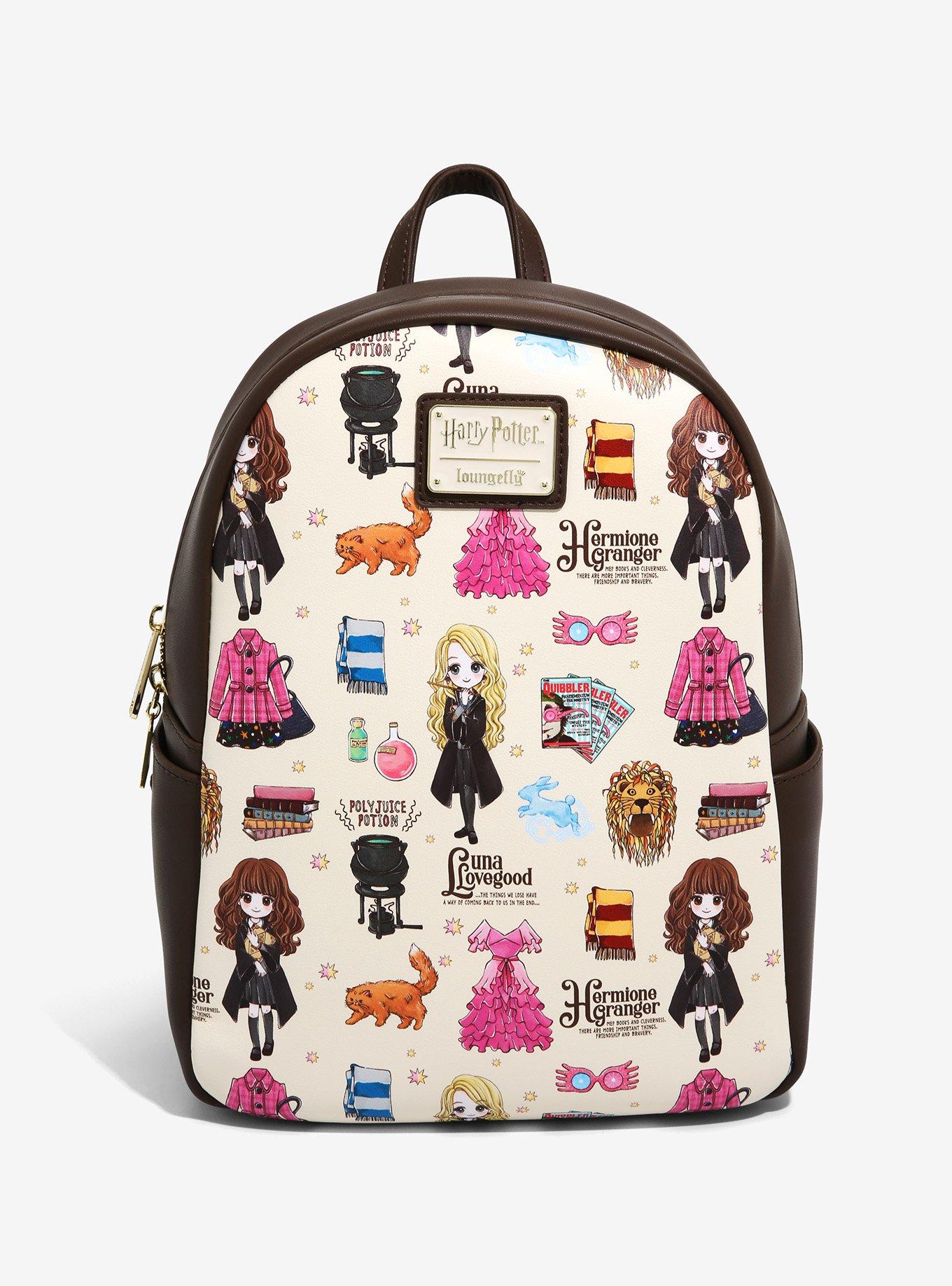 Loungefly Harry Potter Luna & Hermione Mini Backpack - BoxLunch Exclusive, , hi-res