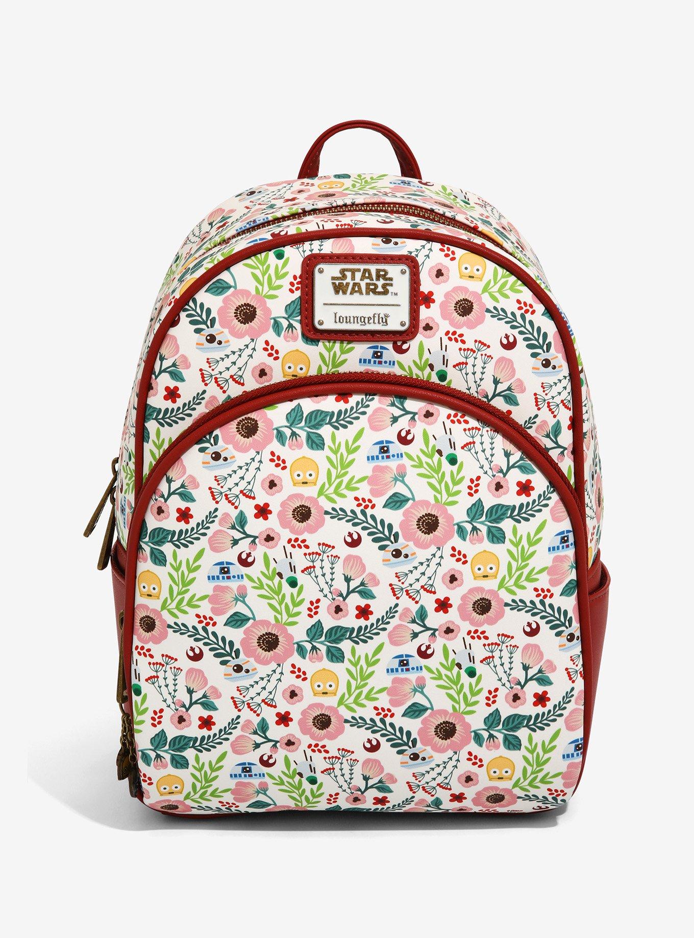 Loungefly Star Wars Droids Floral Mini Backpack BoxLunch Exclusive
