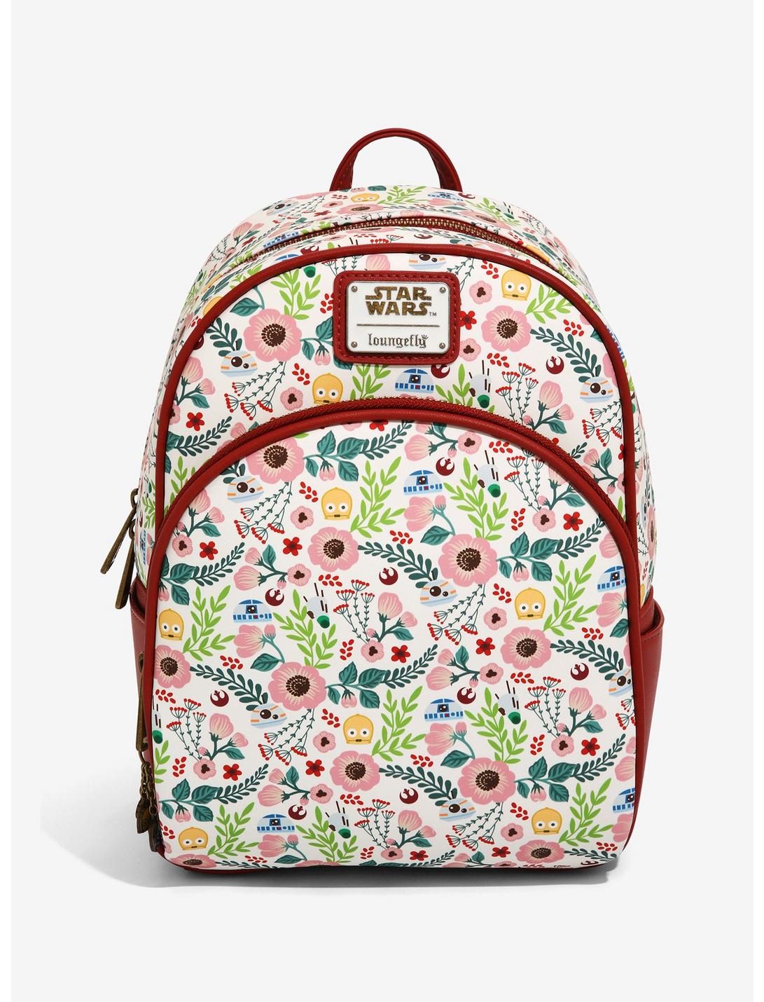 Loungefly Star Wars Droids Floral Mini Backpack - BoxLunch Exclusive, , hi-res