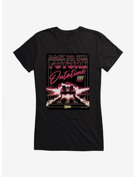 Back To The Future Out A Time Girls T-shirt, BLACK, hi-res