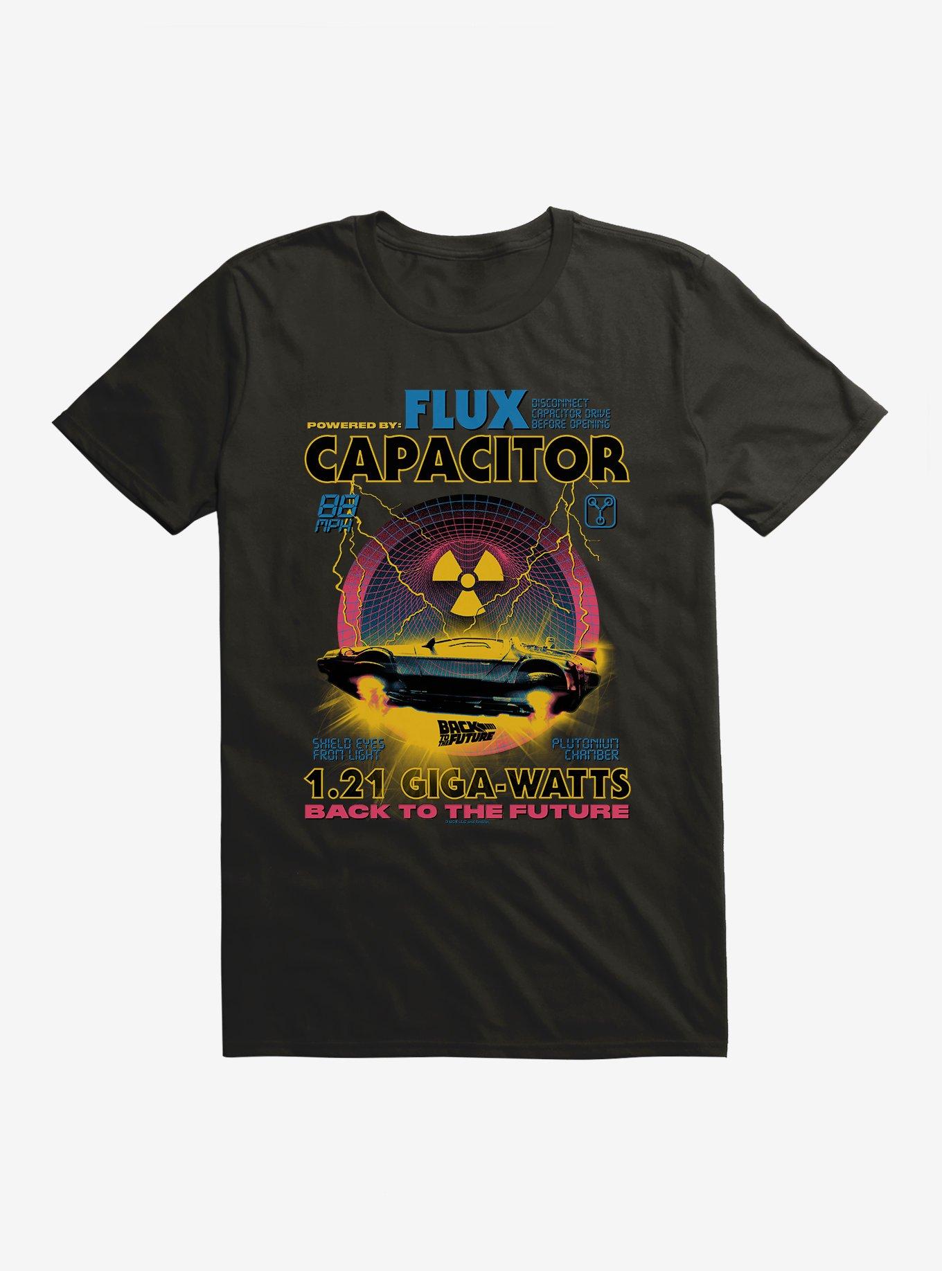 Back To The Future Powered By Flux T-shirt, BLACK, hi-res