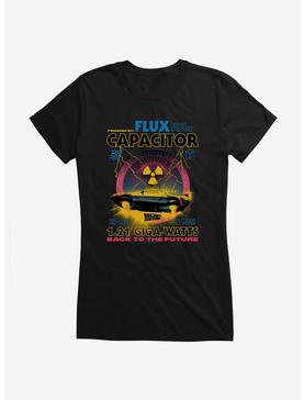 Back To The Future Powered By Flux Girls T-shirt, BLACK, hi-res
