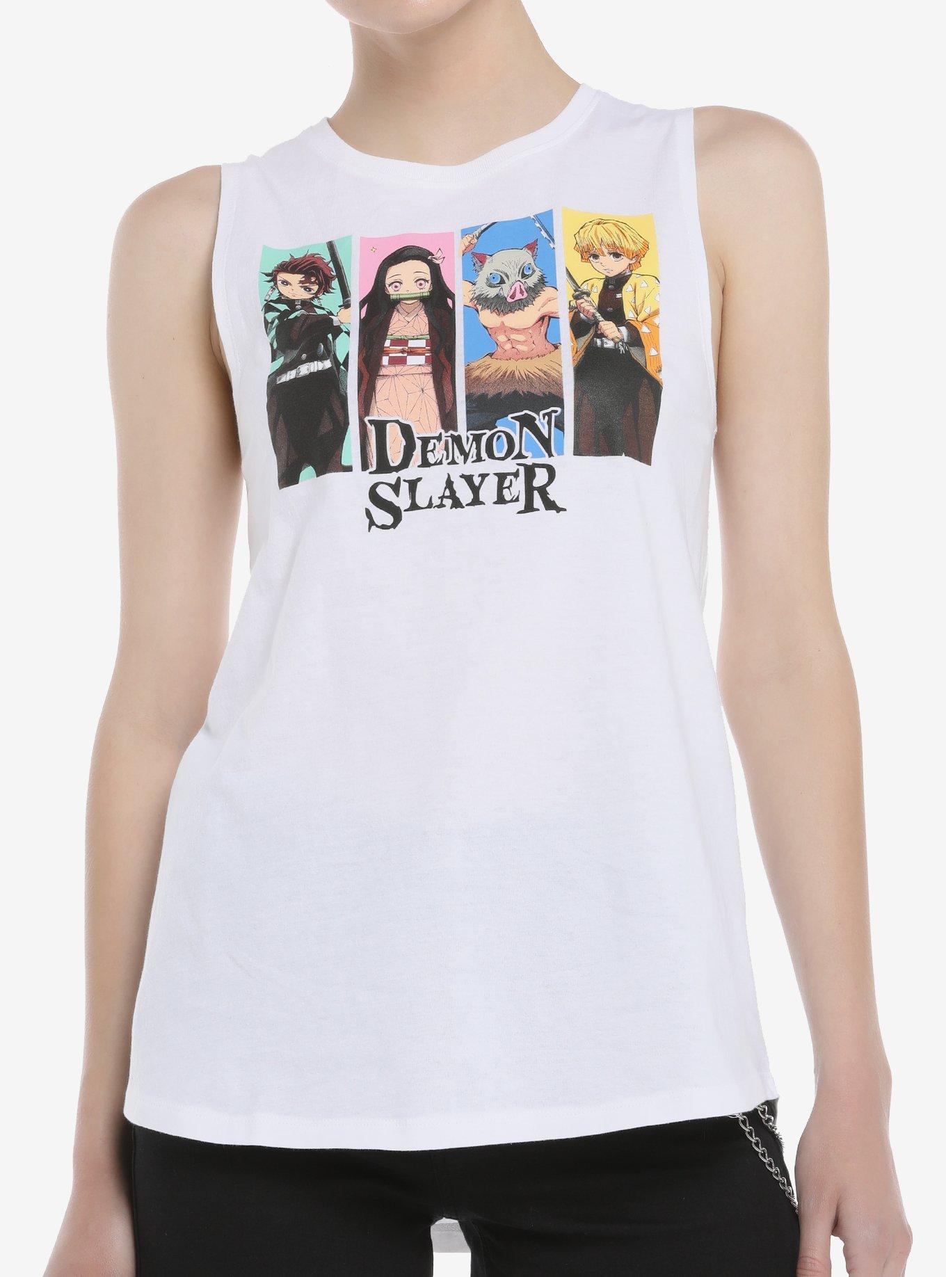 Demon Slayer: Kimetsu No Yaiba Panel Girls Muscle Top, MULTI, hi-res