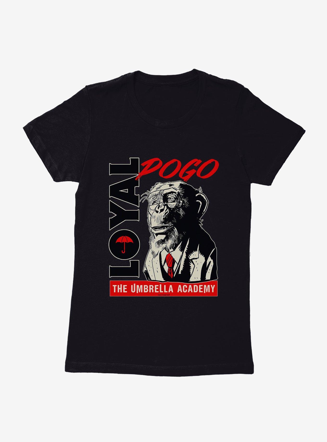 The Umbrella Academy Pogo Womens T-Shirt, BLACK, hi-res