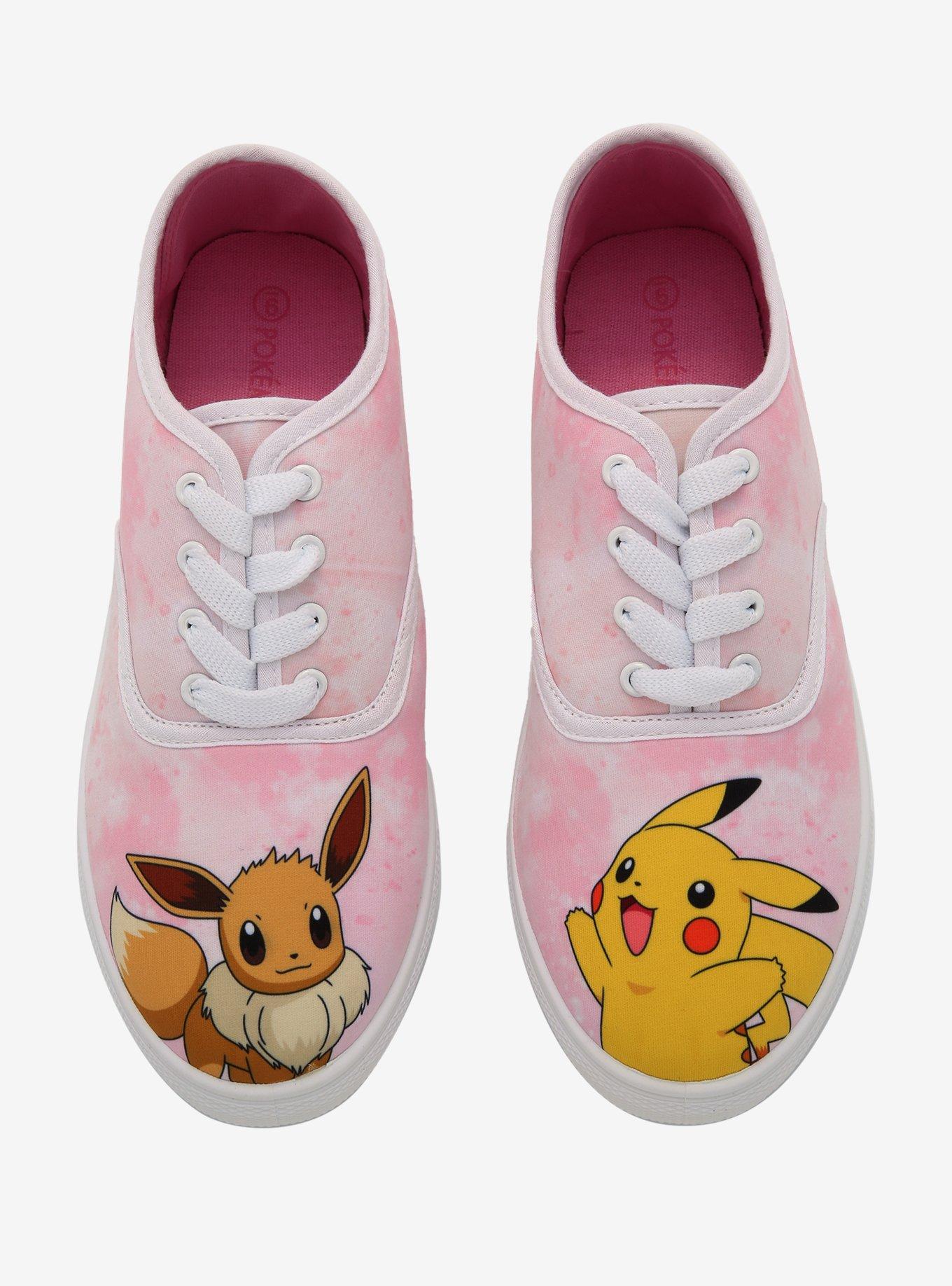 Pokemon Pikachu & Eevee Lace-Up Sneakers, MULTI, hi-res