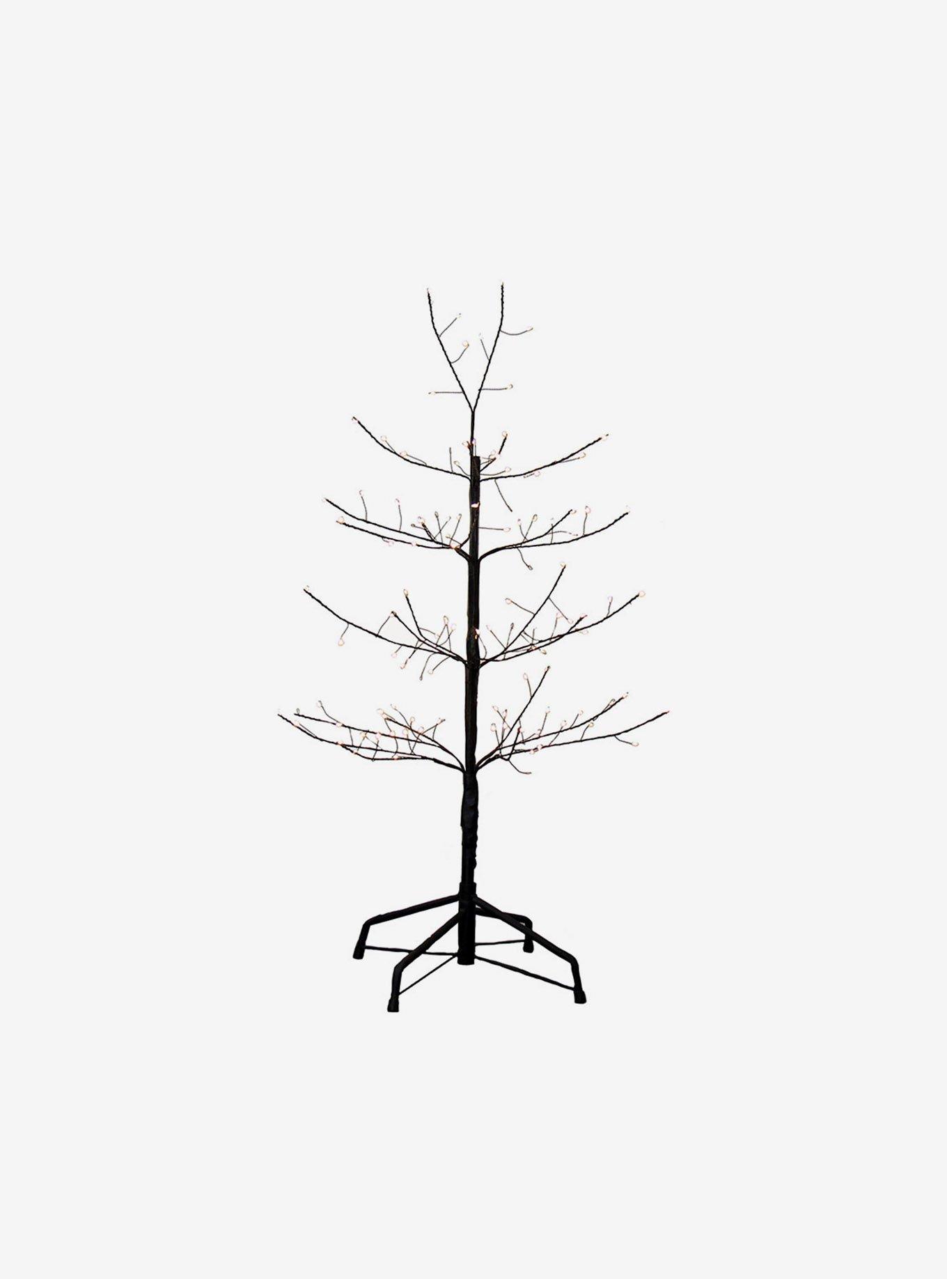 Black Twig With Warm White Cool White Twinkle Lights Tree, , hi-res