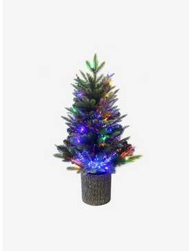 Fiber-Optics And Multi-Color Led Lights Northern Light Pot Tree, , hi-res