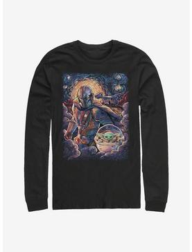 Star Wars The Mandalorian The Child Duo Starry Sky Long-Sleeve T-Shirt, , hi-res