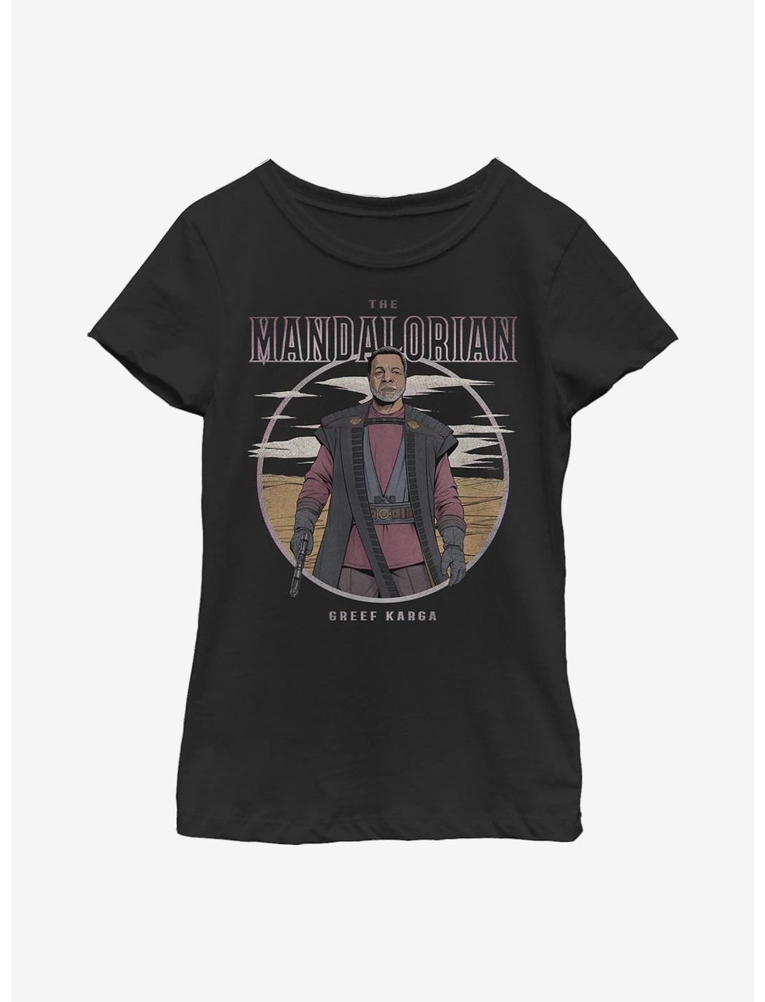 Star Wars The Mandalorian Greef Karga Lonely Youth Girls T-Shirt, BLACK, hi-res