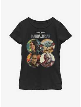 Star Wars The Mandalorian Character Coins Youth Girls T-Shirt, , hi-res