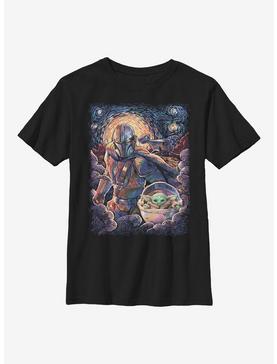 Star Wars The Mandalorian The Child Duo Starry Sky Youth T-Shirt, , hi-res
