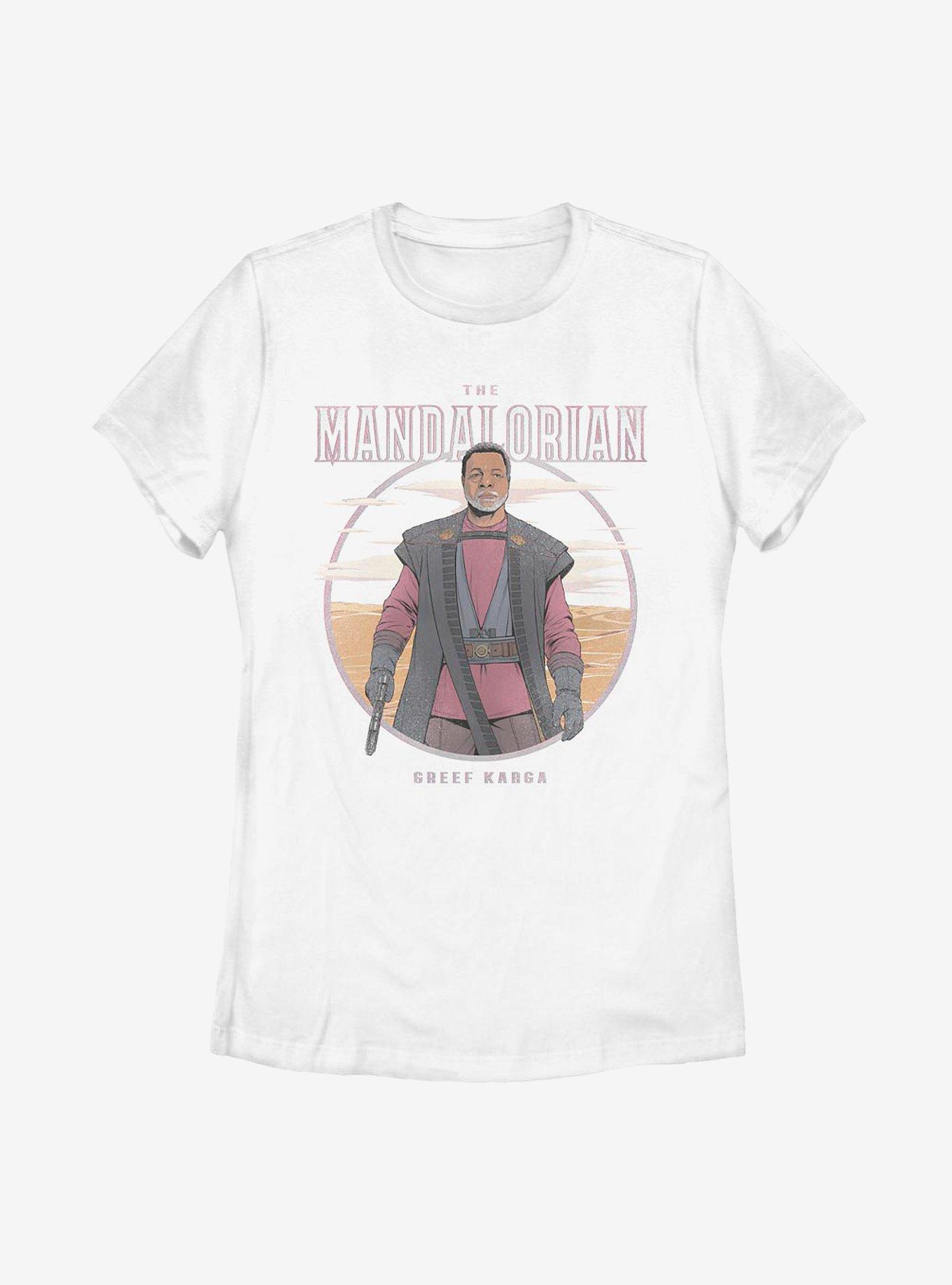 Star Wars The Mandalorian Greef Karga Lonely Womens T-Shirt, WHITE, hi-res view 1