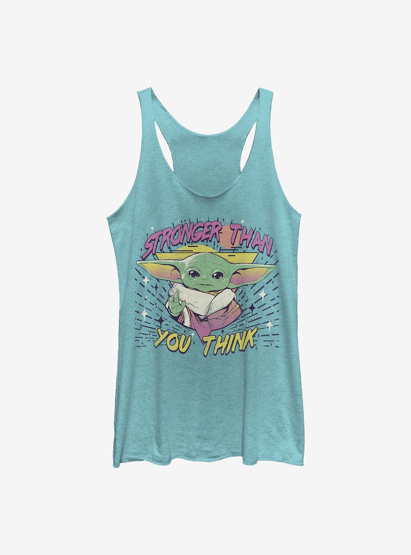 Star Wars The Mandalorian The Child Stronger Than You Think Womens Tank Top, TAHI BLUE, hi-res