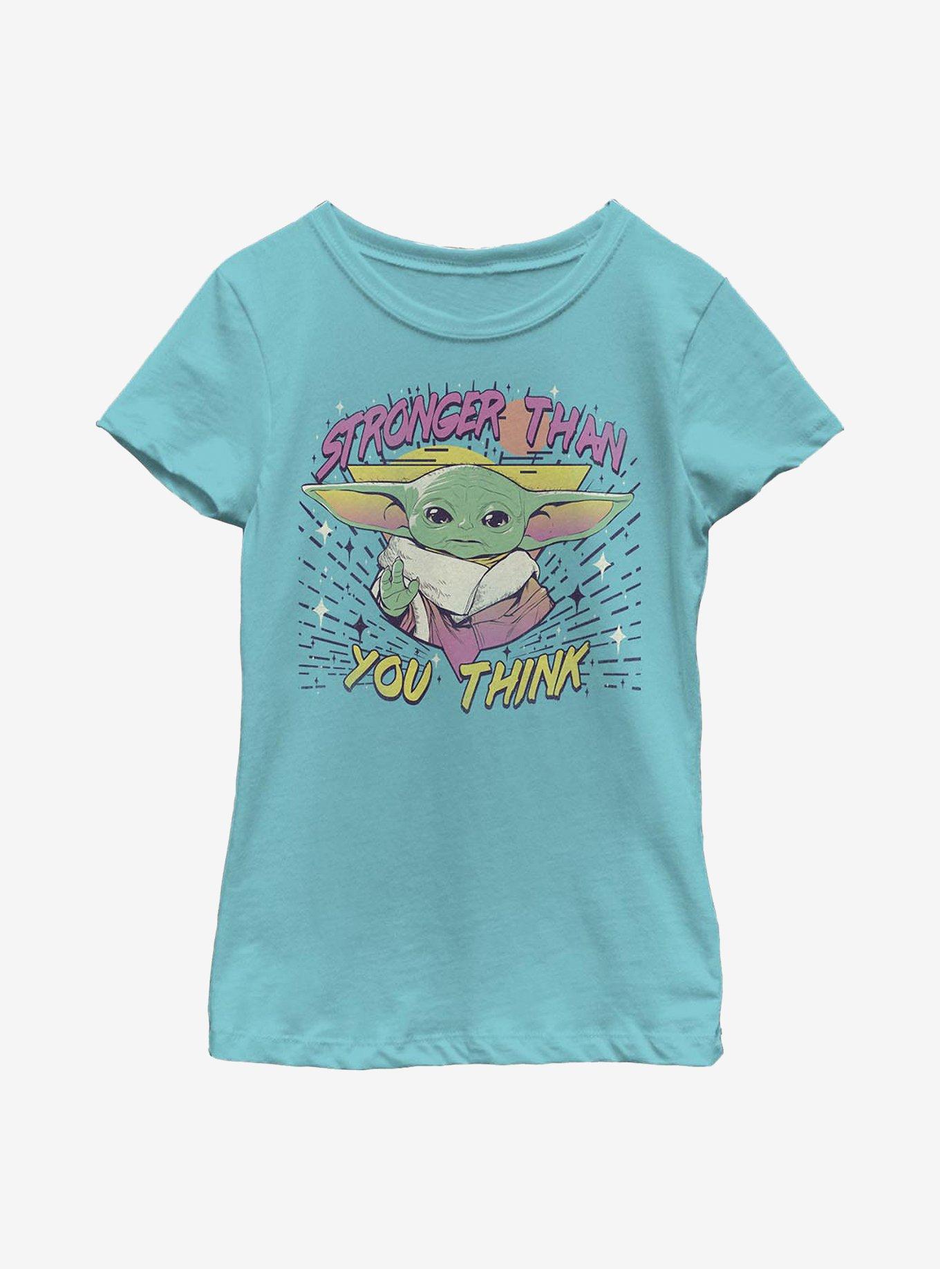 Star Wars The Mandalorian The Child Stronger Than You Think Youth Girls T-Shirt, TAHI BLUE, hi-res