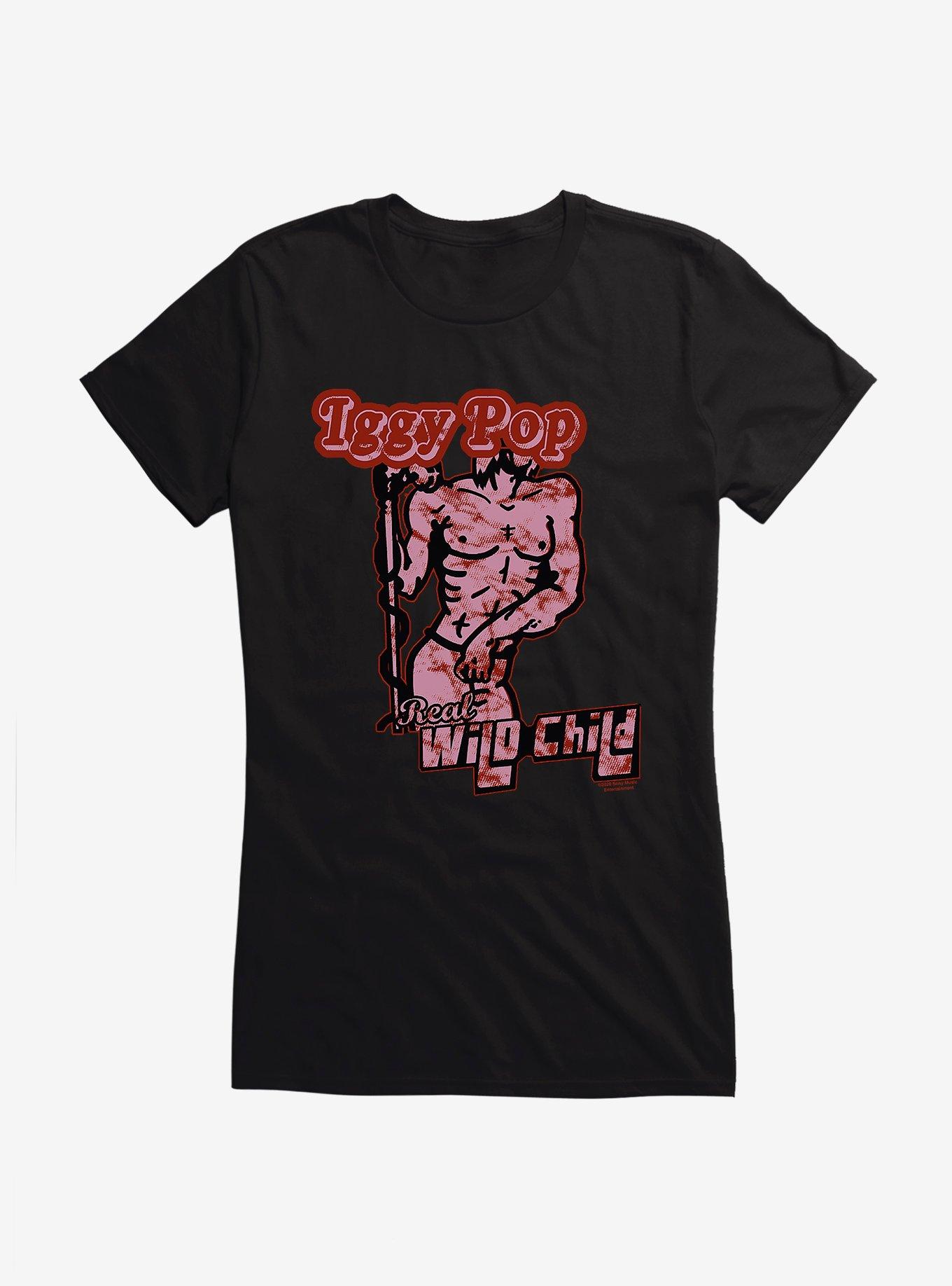 Iggy Pop Wild Child Colored Girls T-Shirt, BLACK, hi-res