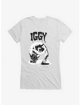 Iggy Pop Stencil Design Girls T-Shirt, , hi-res