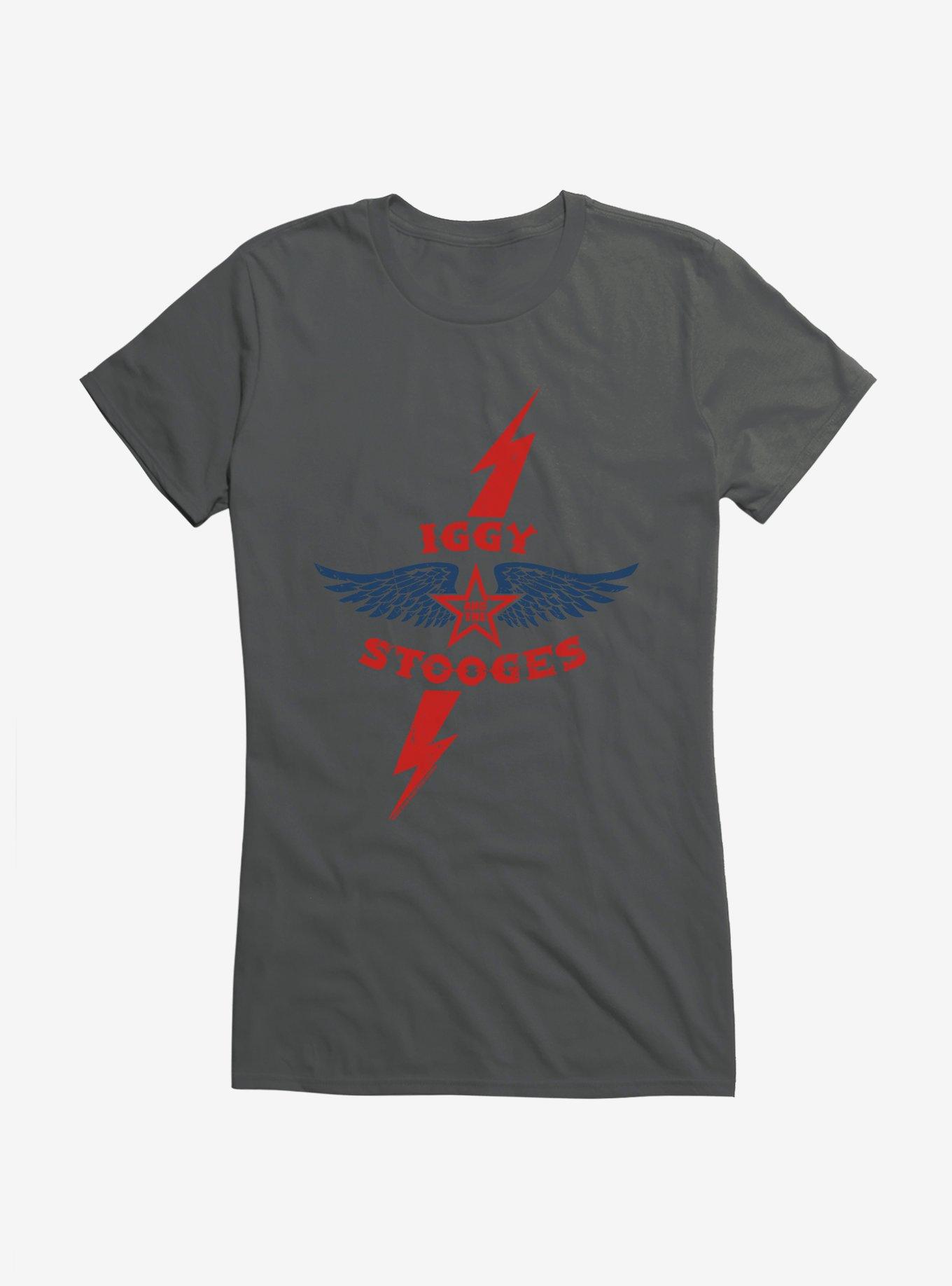 Iggy Pop The Stooges Logo Girls T-Shirt, , hi-res