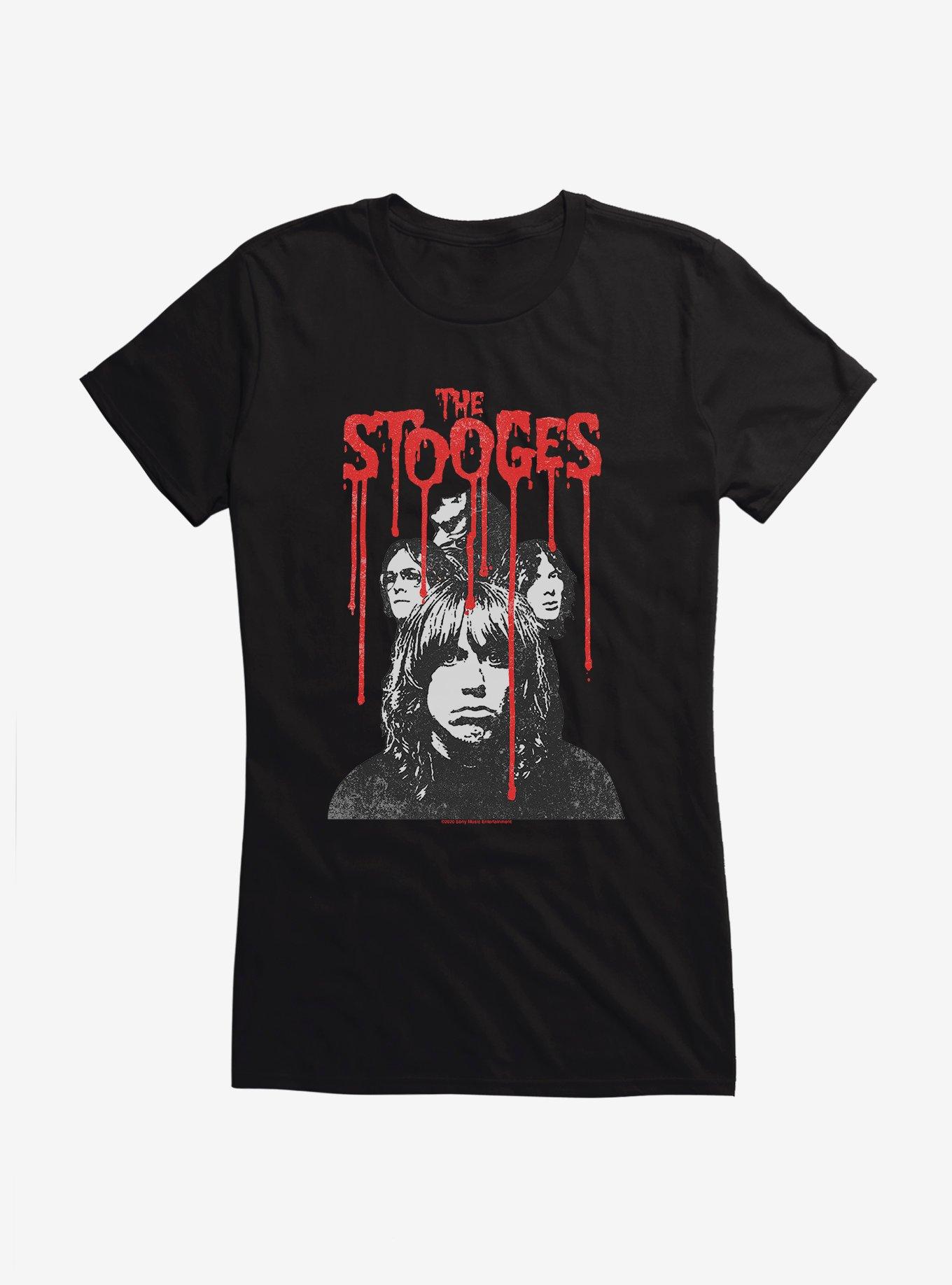 Iggy Pop The Stooges Red Font Girls T-Shirt, , hi-res