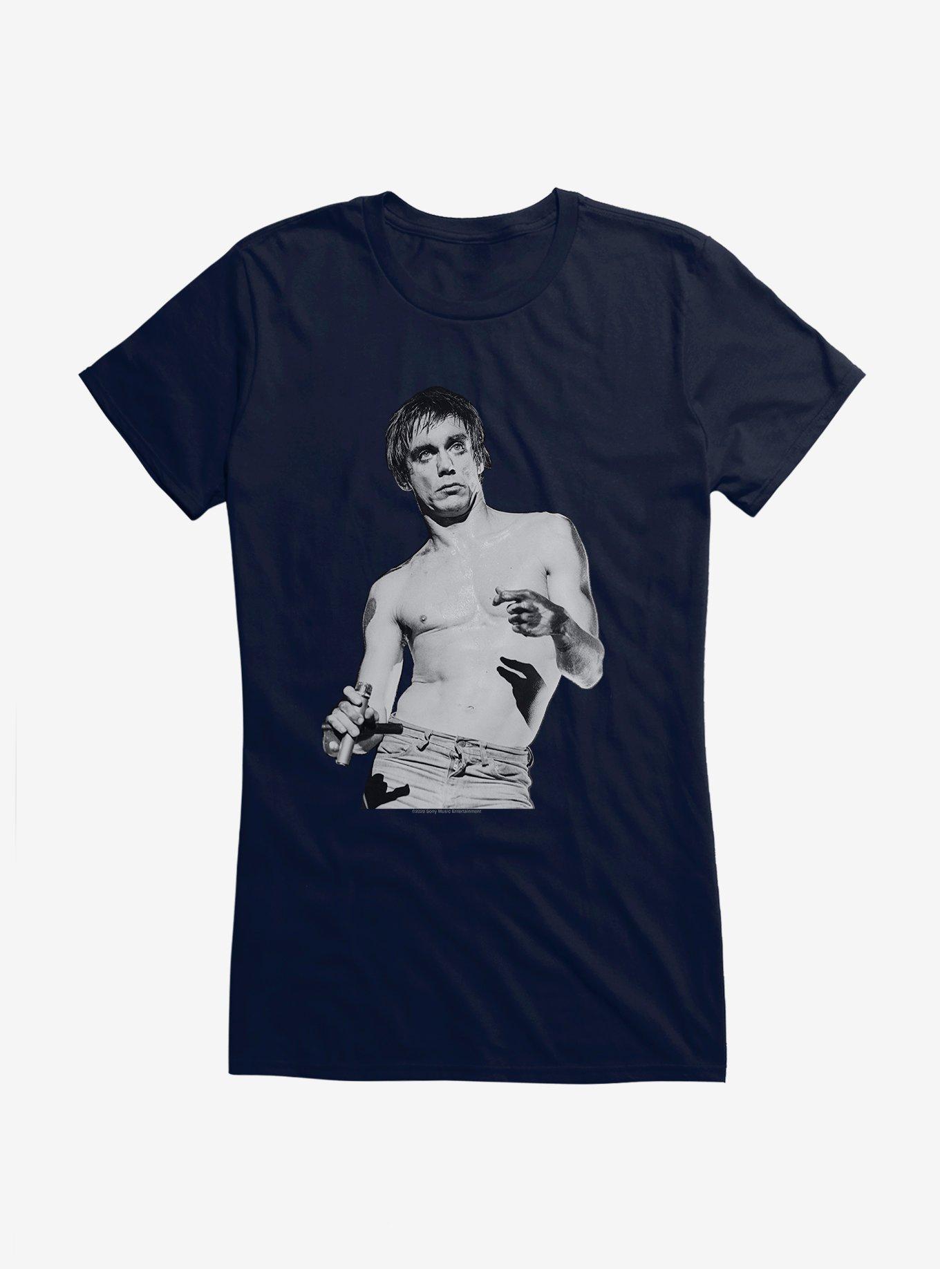 Iggy Pop Young Pose Girls T-Shirt, , hi-res