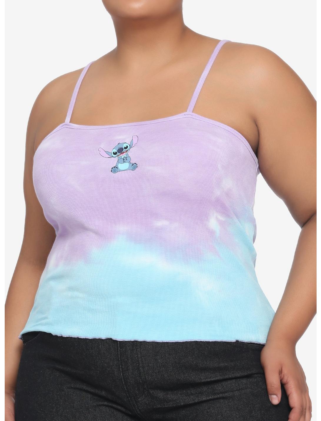 Disney Lilo & Stitch Tie-Dye Girls Ribbed Strappy Tank Top Plus Size, MULTI, hi-res