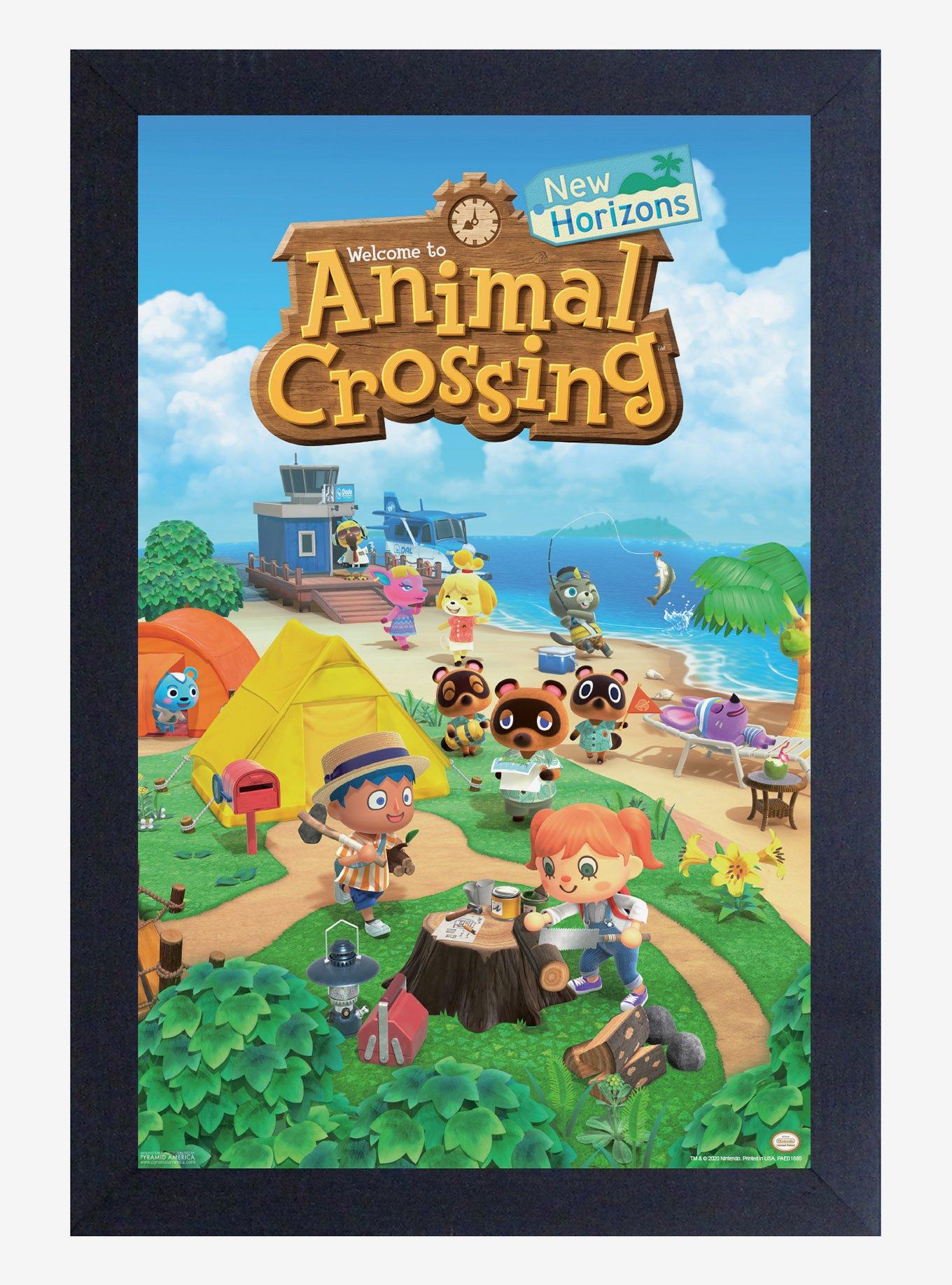 Animal Crossing: New Horizons Pathway Framed Wood Wall Art, , hi-res