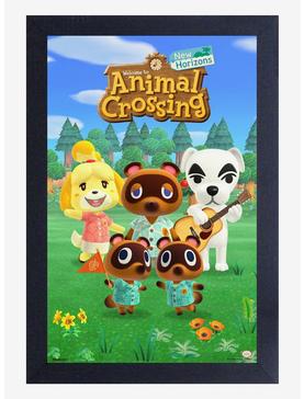 Animal Crossing New Horizons Group Portrait Framed Poster, , hi-res