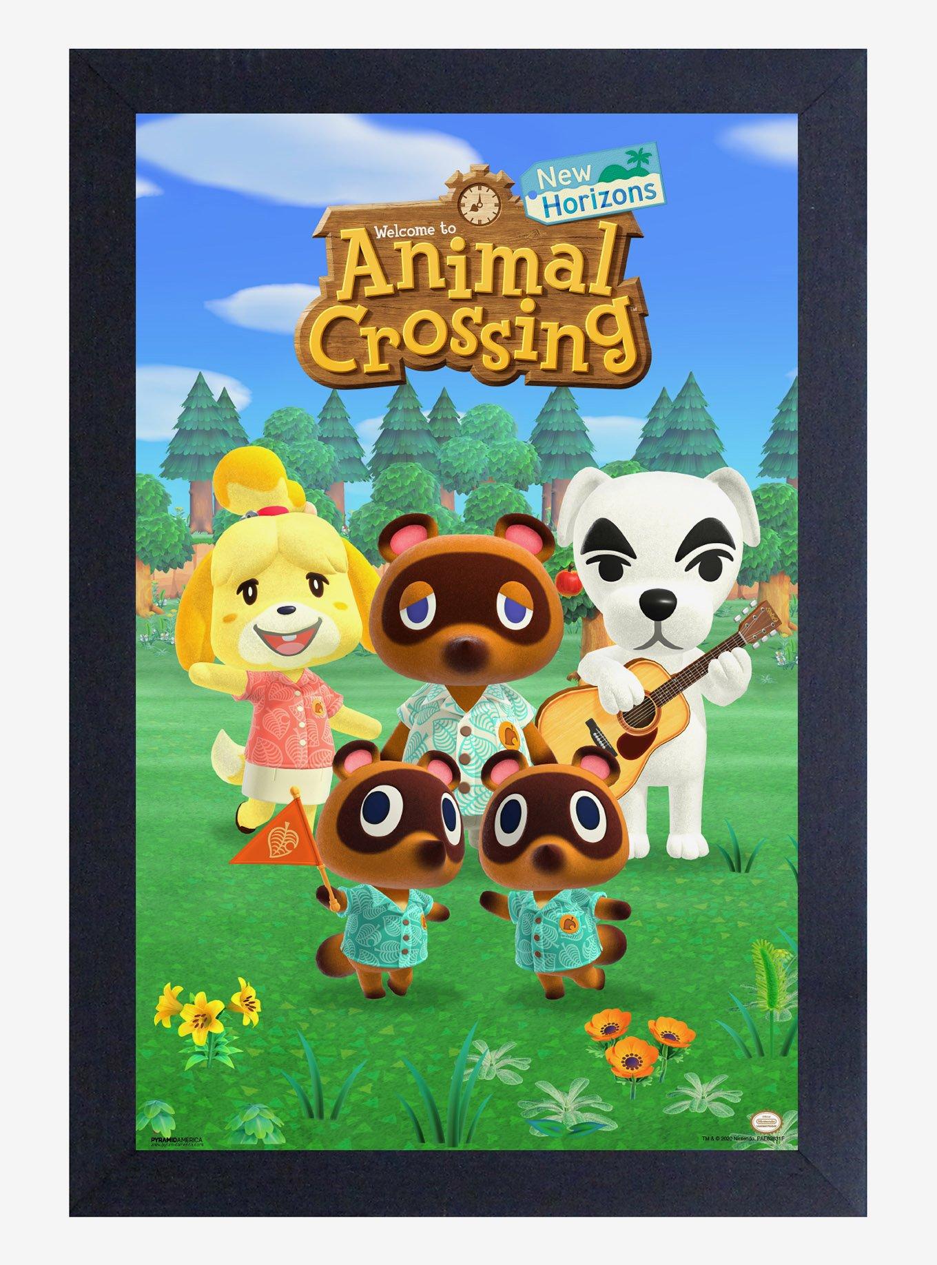 Animal Crossing New Horizons Group Portrait Framed Poster, , hi-res