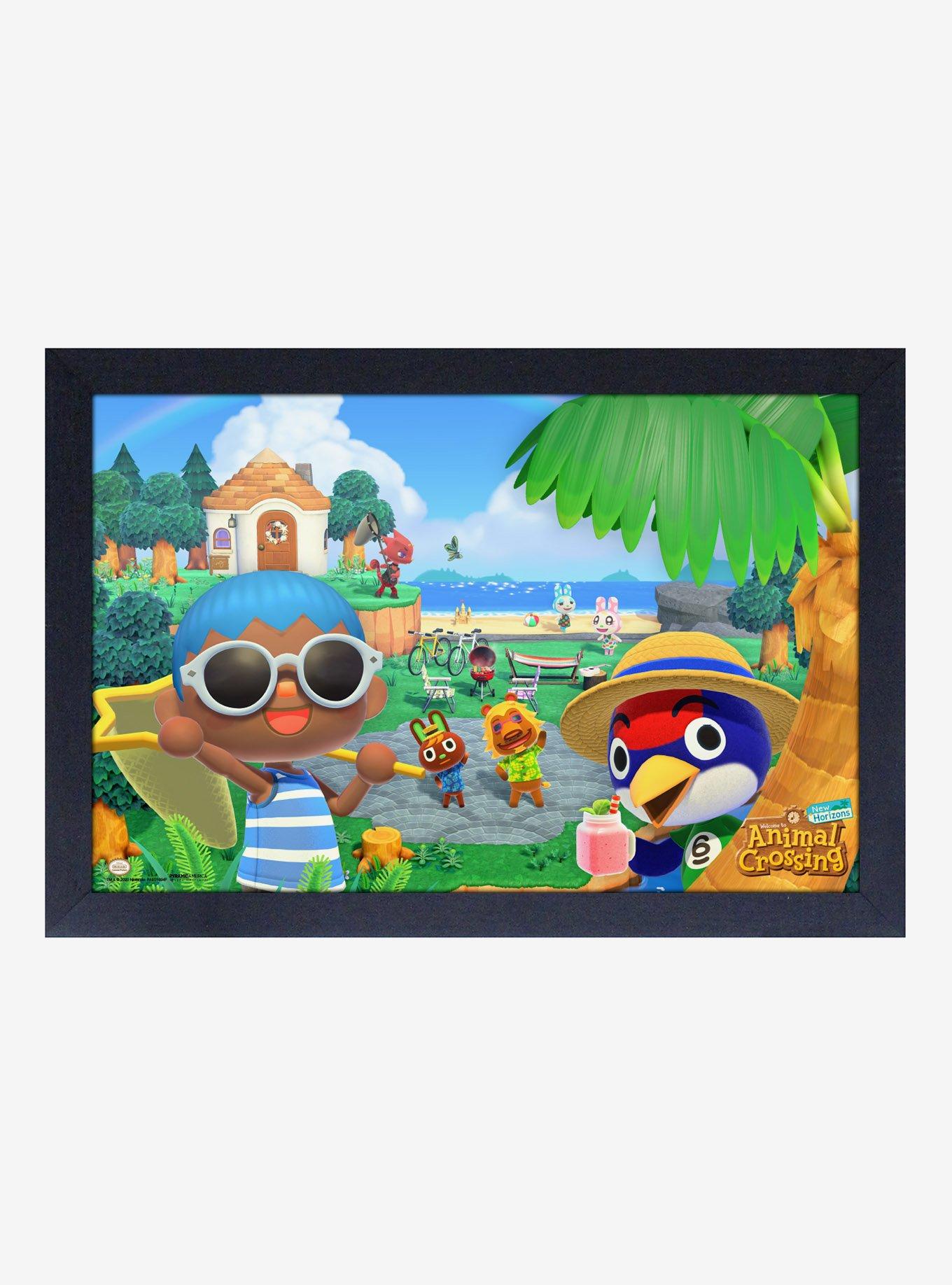 Animal Crossing New Horizons Summer Framed Poster, , hi-res